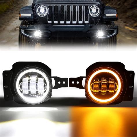 Auxbeam Inch Led Fog Lights For Wrangler Jl Jlu Unlimited Sport