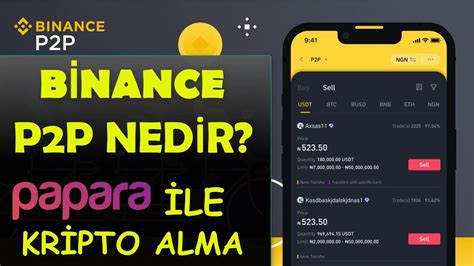 BİNANCE P2P NEDİR NASIL KULLANILIR PAPARA İLE BİNANCE PARA GÖNDERME