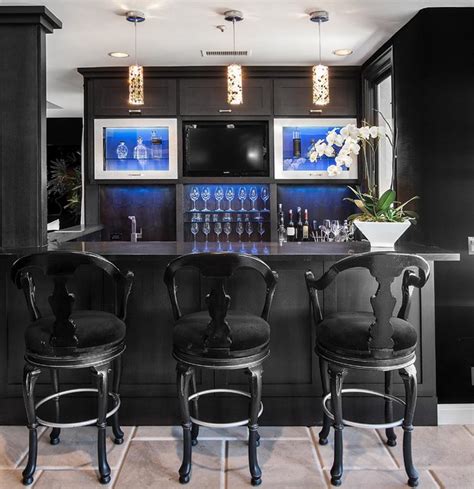 Sjc Dramatic Remodel Contemporary Home Bar Orange County By Orange Coast Interior Design