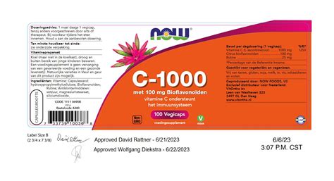 VitOrtho Voedingssupplementen C 1000 met 100 mg Bioflavonoïden