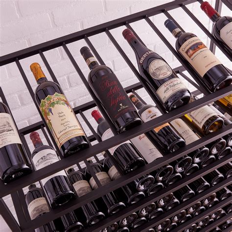 150 Bottle Iron Wine Rack With Display Shelf Wine Enthusiast