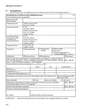 Ausfüllbar Online Ausfllhilfe TAR AR N 4110 ewr netze remscheid de