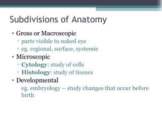 Anatomy Physiology Lecture Notes Ch Introduction Ppt