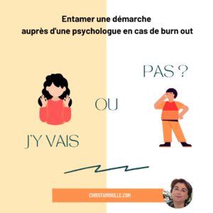 Burnout Sortir du burn out Entamer ou non une démarche auprès d un