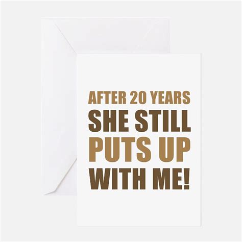 20 Year Anniversary Greeting Cards | Card Ideas, Sayings, Designs ...