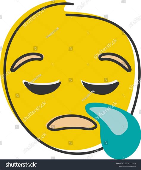 Crying Emoji Sad Emoticon Face With Tear Drop Royalty Free Stock