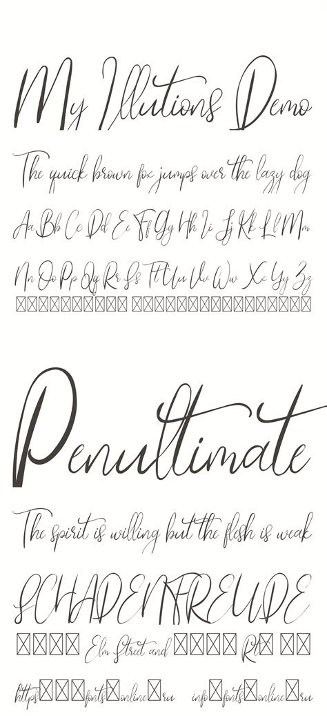 My Illutions Demo font