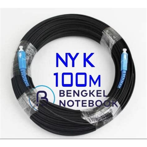 Jual KABEL FIBER OPTIC PRECON FTTH NYK 100M SC UPC TO SC UPC 1 CORE