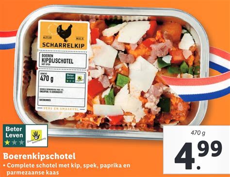 Boerenkipschotel Complete Schotel Met Kip Spek Paprika En