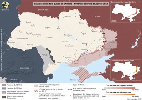 Analyse de la Guerre en Ukraine Synthèse Cartographique de Janvier 2024