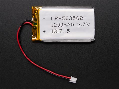 Bateria LiPo De 1200 MAh 3 7 V Electronilab