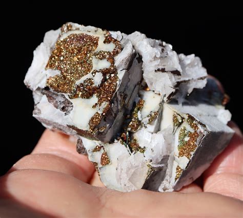 Ghminerals Quartz Iridescent Rainbow Pyrite Calcite