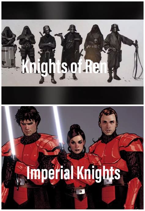 Imperial knights: Look cool Have lightsabers grey force users Had ...