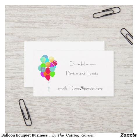 Balloon Business Cards Templates Free - Printable Word Searches