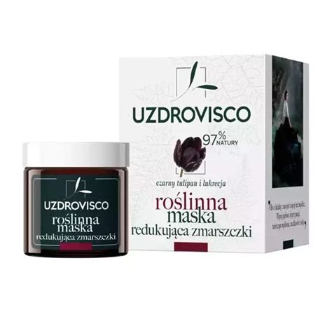 UZDROVISCO SCHWARZE TULPE PFLANZLICHE MASKE ZUR REDUZIERUNG VON FALTEN