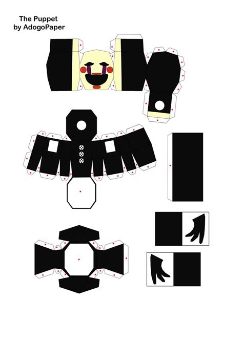 Five Nights At Freddys 2 The Puppet Papercraft P1 By Adogopaper On