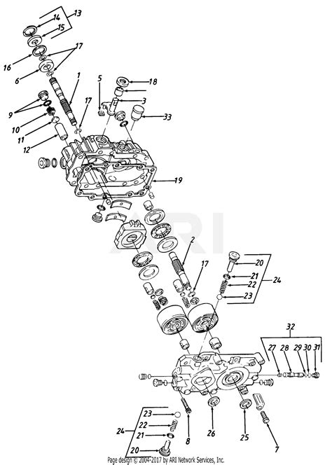 Parts Diagram Of K40 Hydrostatic Transmission Ids Valve Asse