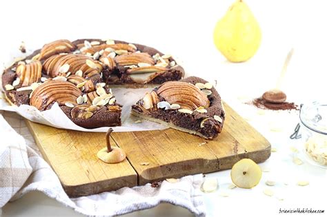 Tarte Frangipane Au Chocolat Et Poires Brian Iz In The Kitchen