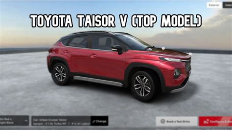 Toyota Taisor V Variant Top Model Features Explained Youtube