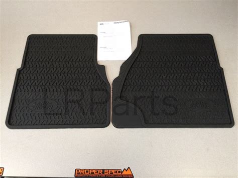 Land Rover Front Floor Mat Mats Rubber Defender 90 110 RTC8098AB