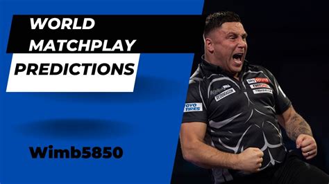 Predictions World Matchplay Youtube