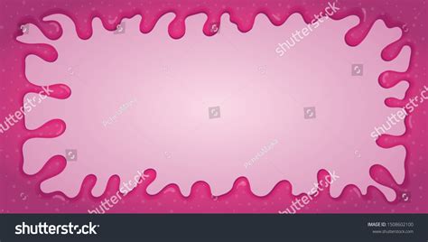 Slime Goo Dripping On Pink Background Toxic And Royalty Free Stock Vector 1508602100