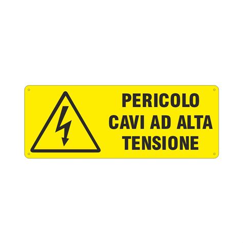 Centro Sill Shop Cartello Pericolo Cavi Ad Alta Tensione Segnaletica