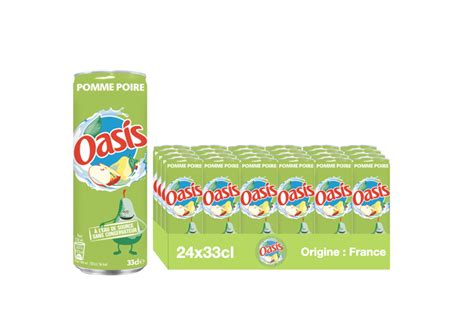 Oasis Pomme Poire 24x33cl Les Halles Du Sud