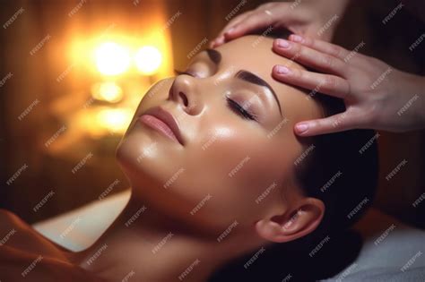 Premium Ai Image Face Massage For Woman In Spa Salon Facial Beauty