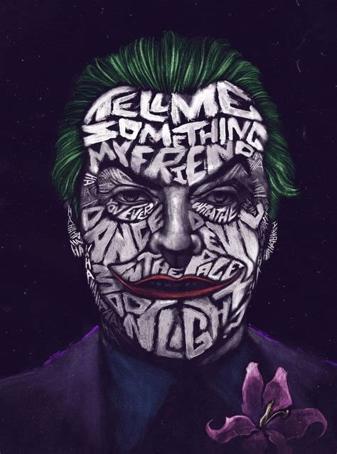 Joker Typographic Portrait Etsy Canada Portrait Typographique