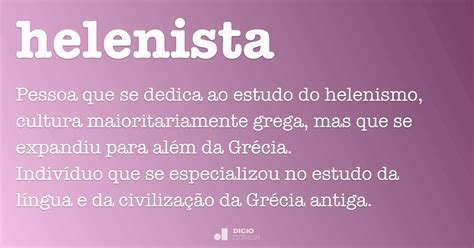 O Que Significa Helenista