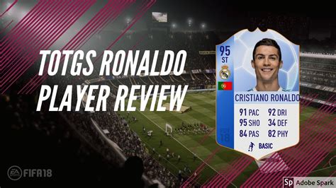 TOTGS Ronaldo Player Review YouTube