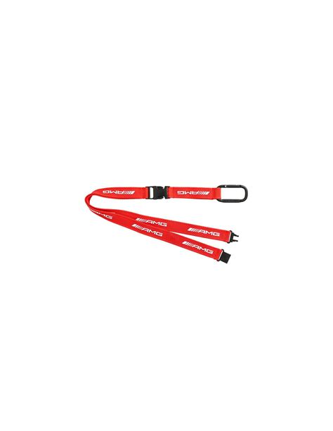 Mercedes Benz Amg Racing Lanyard Red Amg Logo White