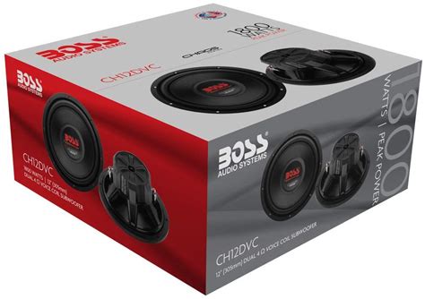 Buy Boss 12 1800w 4 Ohm Subwoofer Wsealed Sub Box Riot 1100w