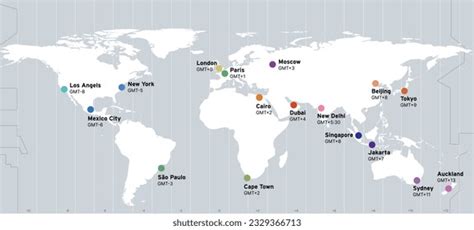 World Map Timezone Images Stock Photos D Objects Vectors