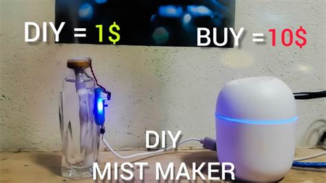 How To Make Humidifier At Home Diy Ultrasonic Mist Maker Youtube