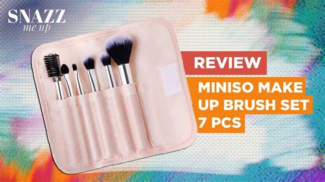 Miniso Makeup Brush Set Pieces Coral Orange Review Snazz Me Up