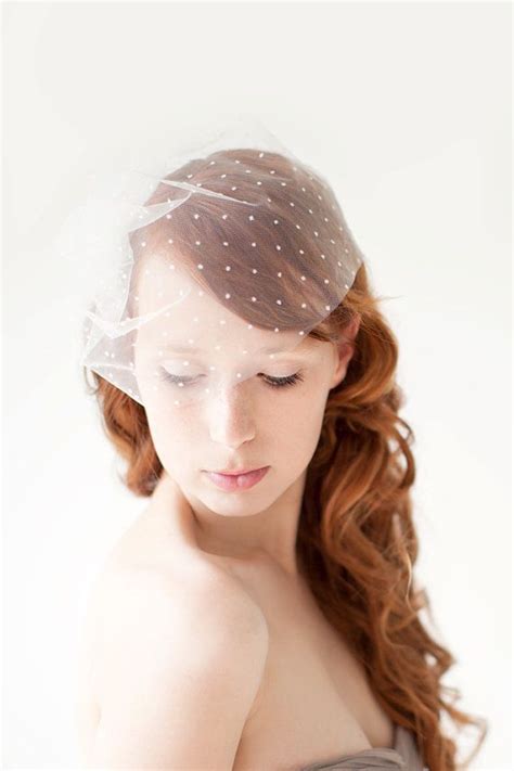 Polka Dot Birdcage Veil Dotted Veil Birdcage Veil Wedding Veil