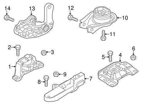 Mazda Trans Mount Bracket Bbm A Autonationparts