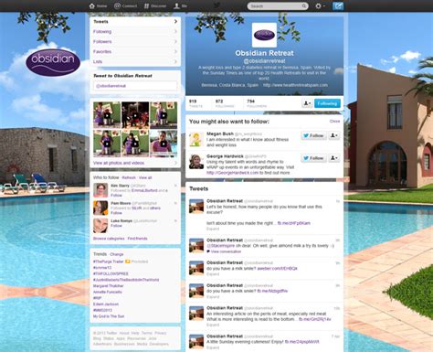 @ObsidianRetreat Custom Twitter Background Skin - CustomTwit.com