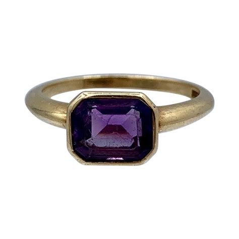 Amethyst Opal Ring 14 Karat Gold Retro Modern For Sale At 1stdibs