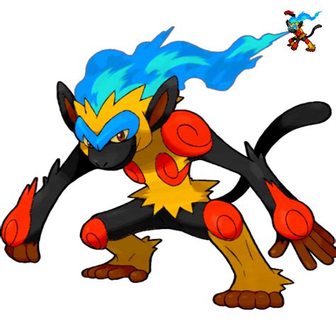 Shiny Redo 392 Infernape By Skydraofthegoddesses On Deviantart