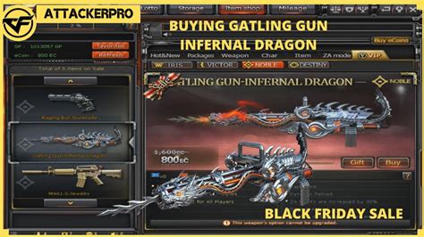 CROSSFIRE PH 2019 BUYING VIP GATLING GUN INFERNAL DRAGON BLACK FRIDAY