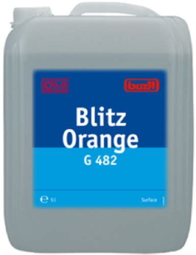 Rossari G 482 Blitz Orange Floor Cleaner Packaging Type Plastic Can