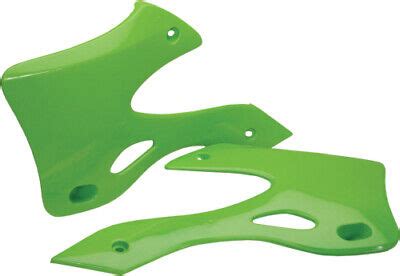 Acerbis Radiator Shrouds Scoops Plastic Green Kawasaki KX125 KX250