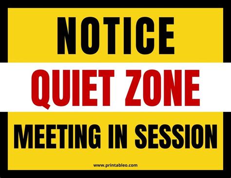 Printable Meeting In Progress Signs Do Not Disturb Pdf Signs