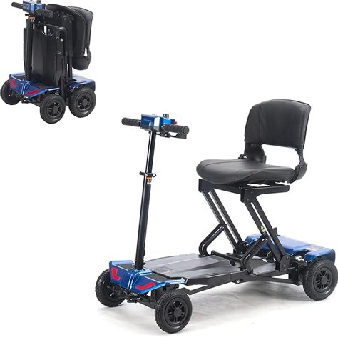 Alton Mobility Lynx Remote Blue Auto Folding Mobility Scooter For