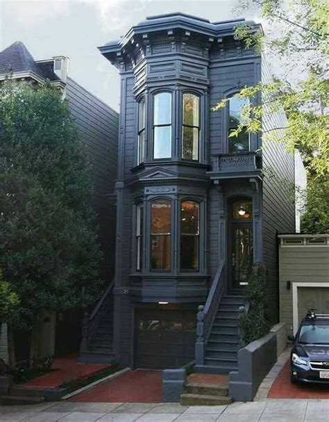 Black Townhouse Black House Exterior Black House House Exterior