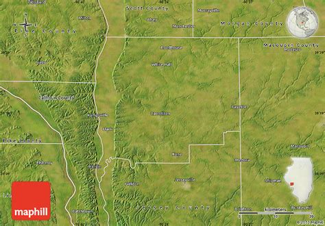 Satellite Map Of Greene County