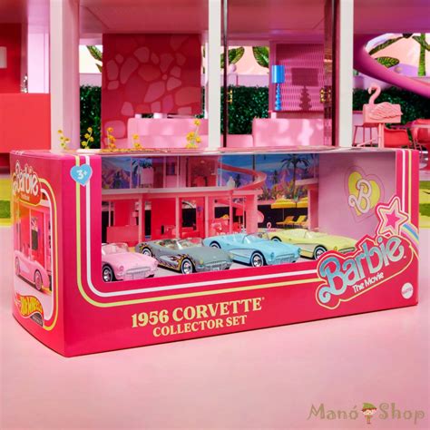 Hot Wheels Premium Barbie The Movie 1956 Corvette 4 Es Pa